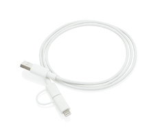 Кабель «2 в 1» с лицензированным MFi разъемом Apple Lightning