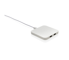 Беспроводная док-станция из переработанного пластика RCS с USB-портами, 10 Вт