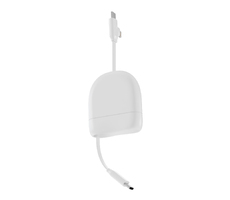 Кабель Xoopar ICE-R с ретрактором 2 в 1, разъёмы USB-C и Lightning, 60 Вт